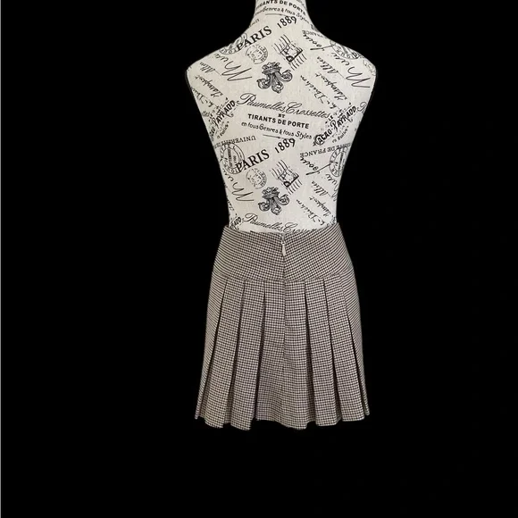 Meshki Brown Checkered Mini Skirt - Picture 4 of 6